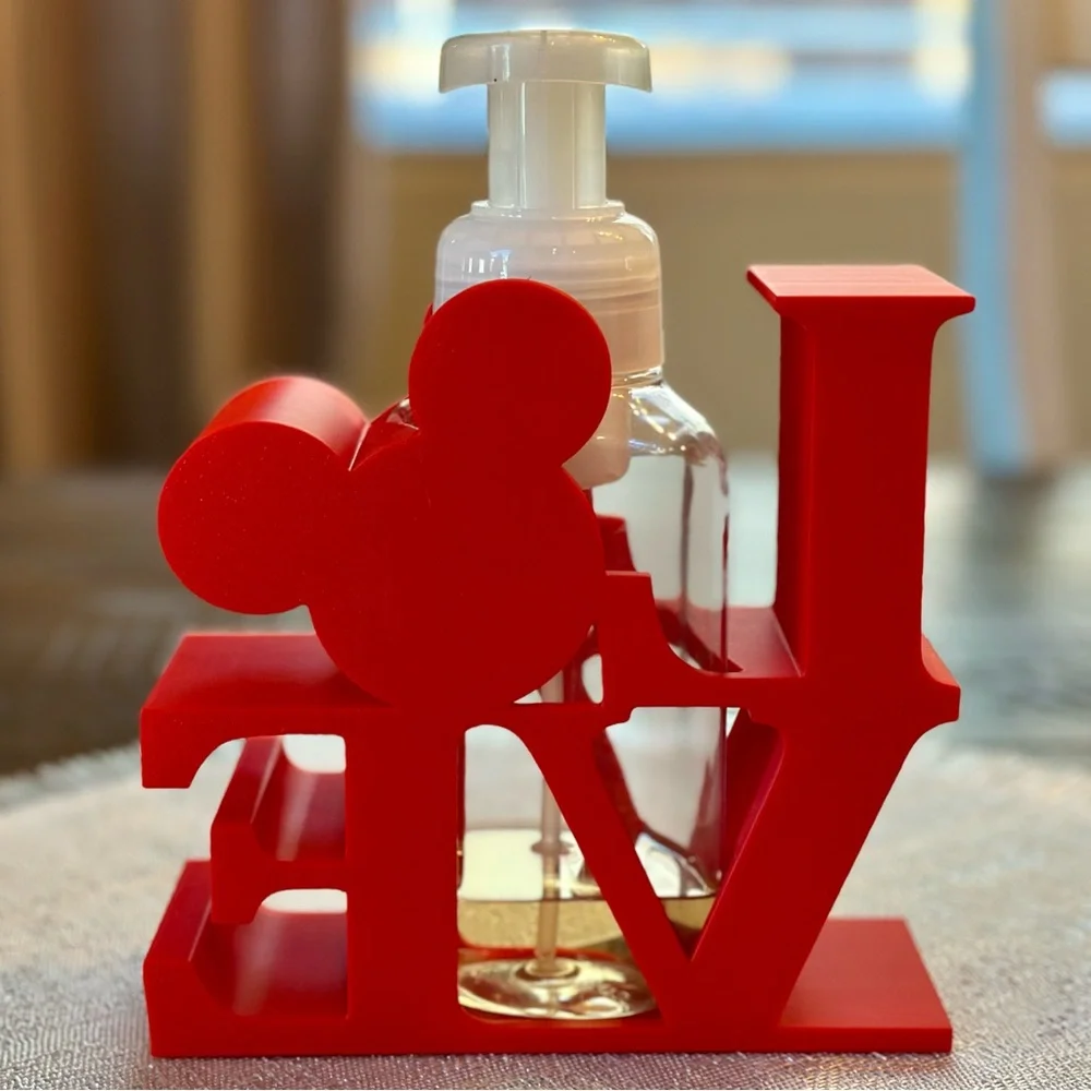 Disney Mickey Mouse LOVE Soap Holder for Bath and Body Works Foaming Soap - Picture 3 of 4